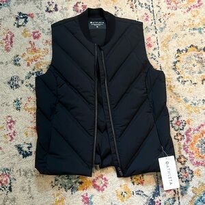 Athleta Black Puffer Vest